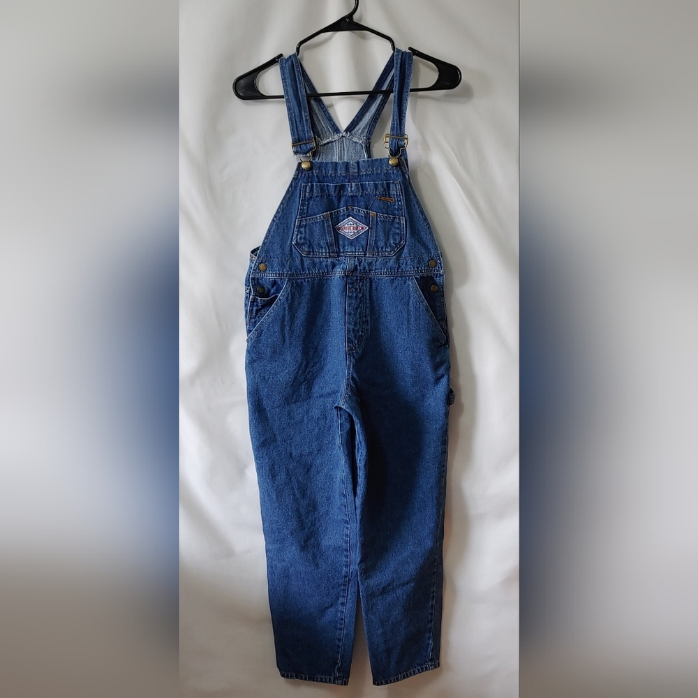 London Blue Denim Overalls  Size 14